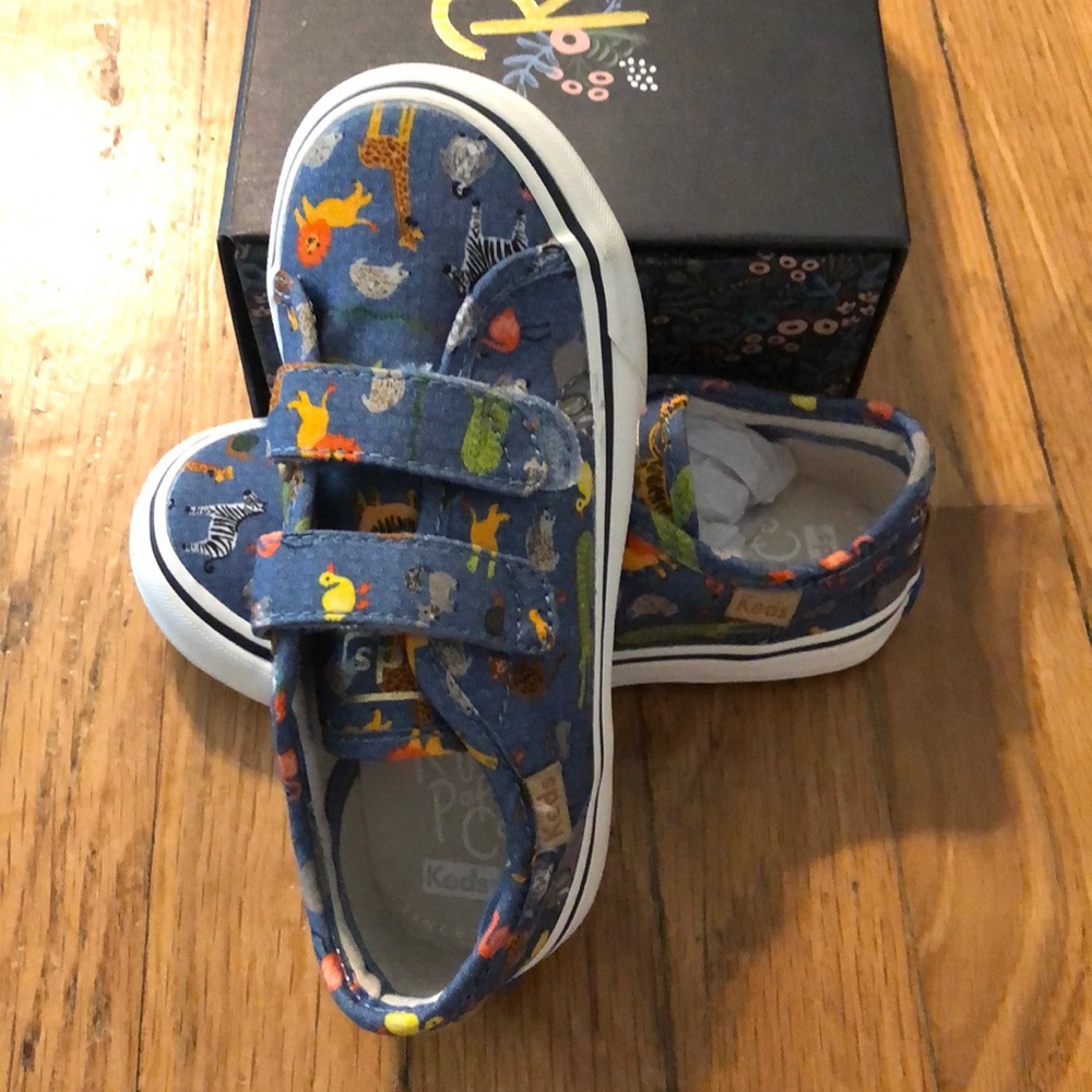 Rifle Paper Co toddler animal Keds
